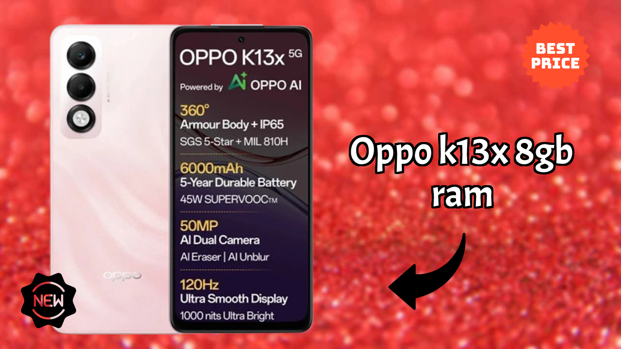 OPPO K13x 8GB RAM Performance: 8 GB RAM Gaming Tested