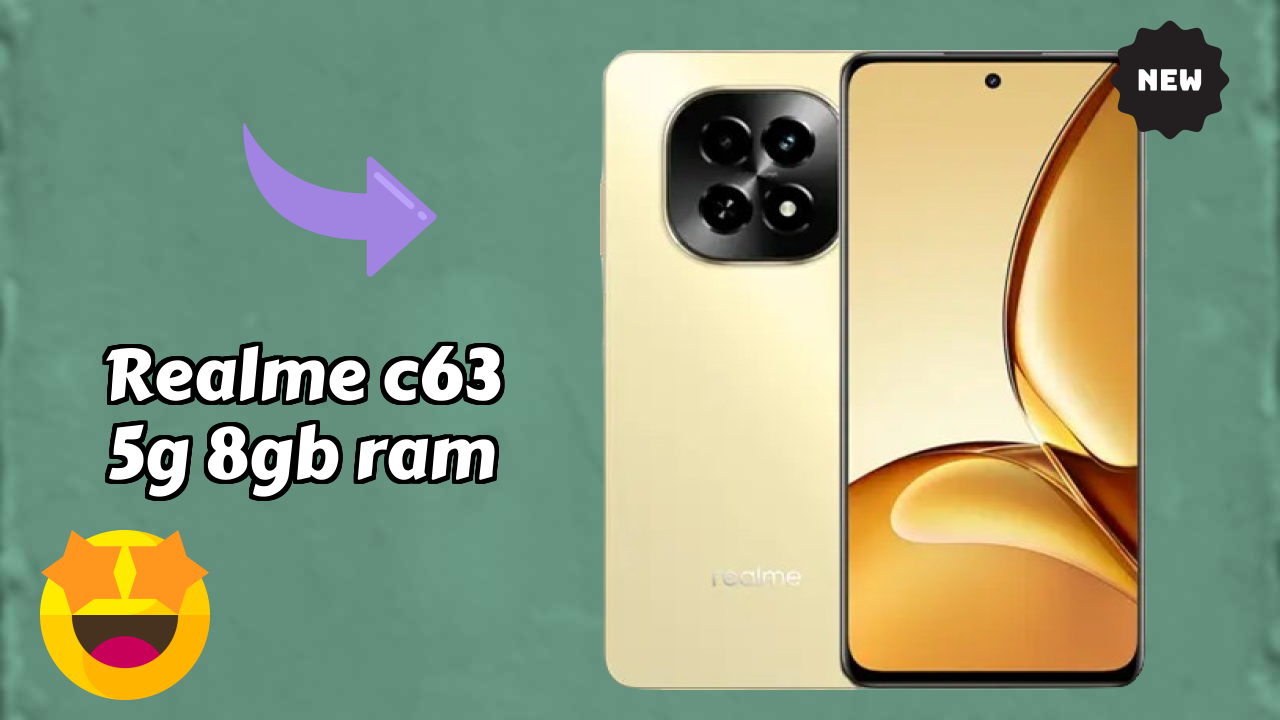 Realme C63 5G 8GB RAM Display Technology: IPS LCD Explained